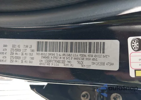 2019 Ram 1500 Longhorn 4X4 5'7 Box from USA, damaged, VIN 1C6SRFKT7KN661322